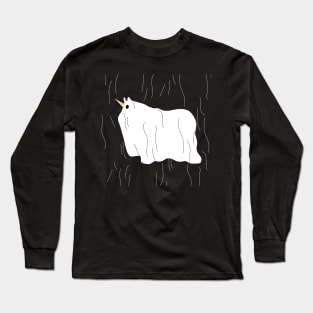 300 Thread Count Ghost Unicorn Long Sleeve T-Shirt